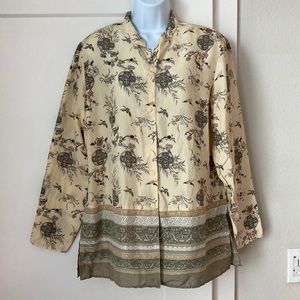 Anna and Frank Vintage Silk Blouse Size L